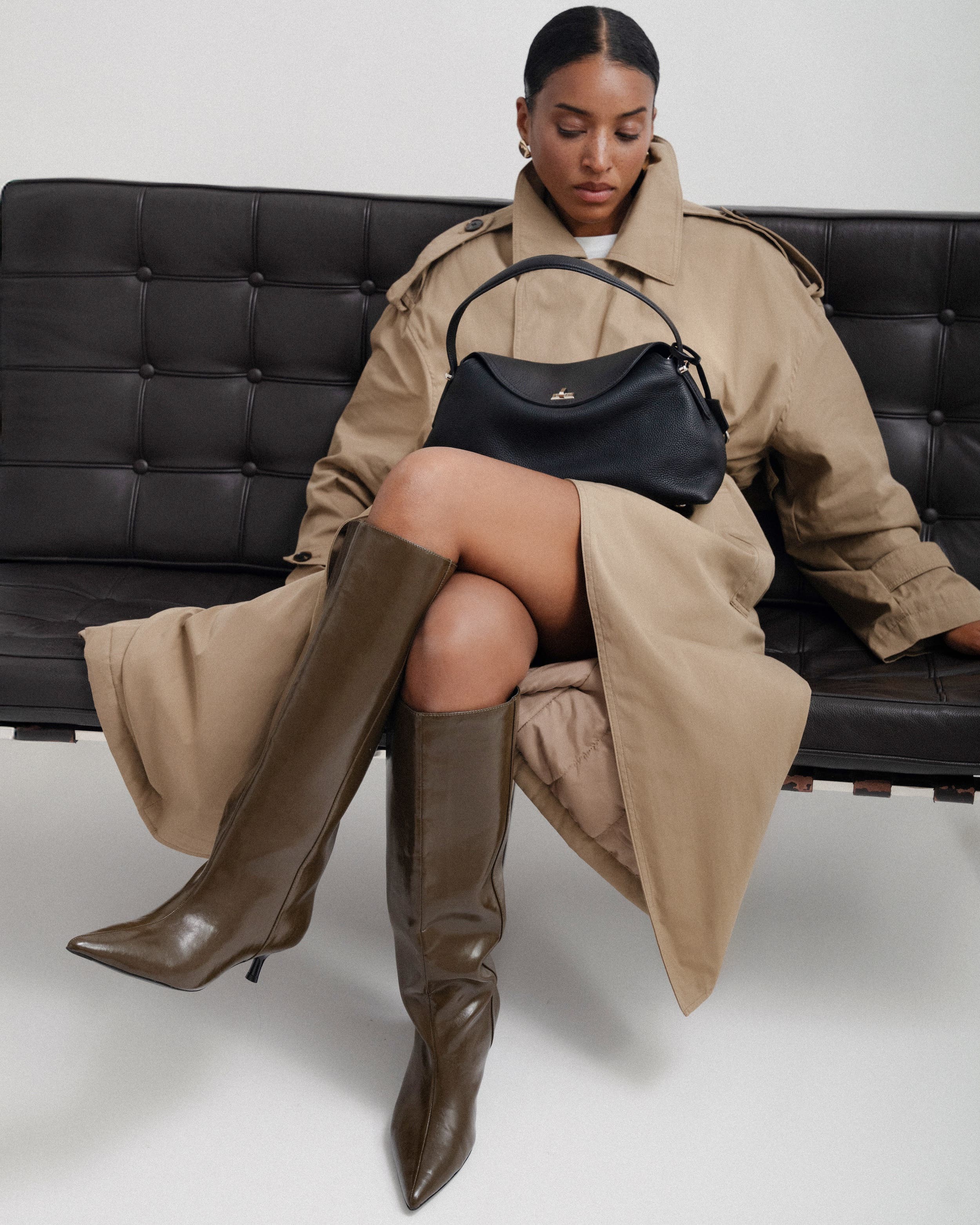 Bob Oré Blue Collection Zephyr Handbag, Alternate, color, Black