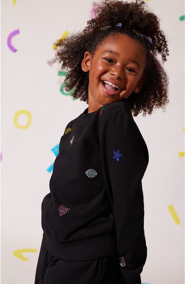 Lola + The Boys Crystal Doodle Set, Alternate, color, Black