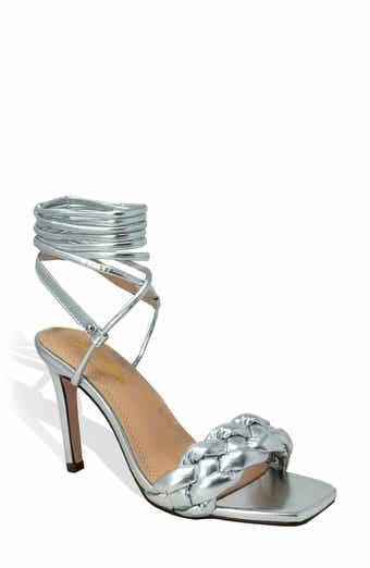 CHASE AND CHLOE Ankle Tie Braided Sandal