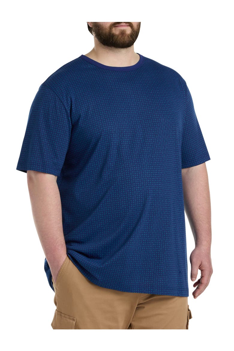 Circle Print Moisture-Wicking T-Shirt, Main, color, BLUE MULTI