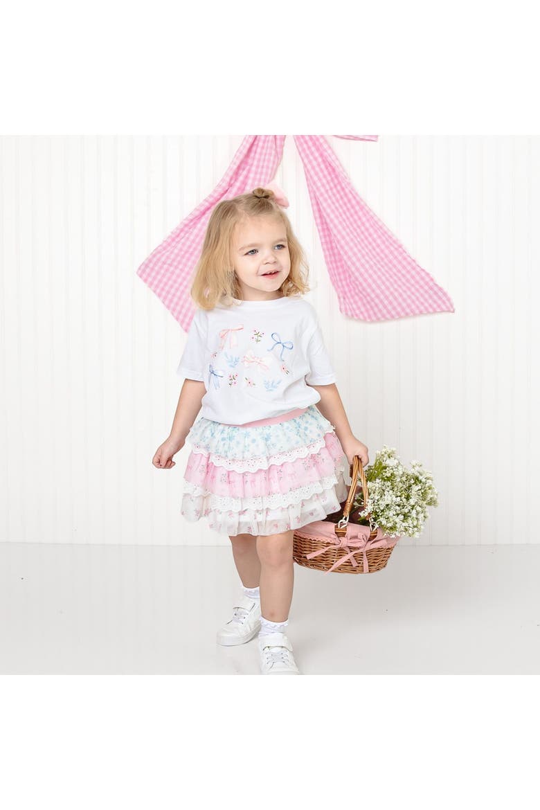 Floral & Lace Tiered Tutu, Alternate, color, Multicolor