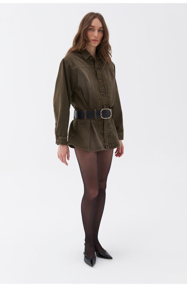 Nocturne Belted Mini Shirt Dress, Alternate, color, 