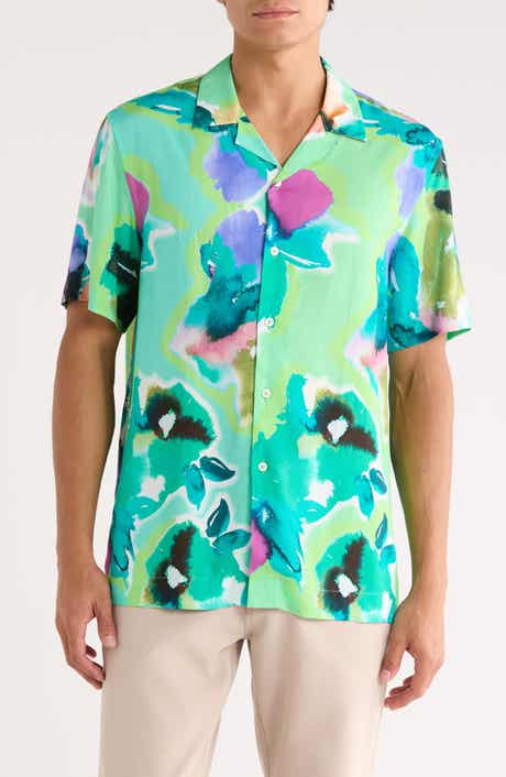 Bugatchi Jackson Short Sleeve Button-Up Shirt