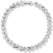 CHLOE AND MADISON Chevron Cubic Zirconia Bracelet