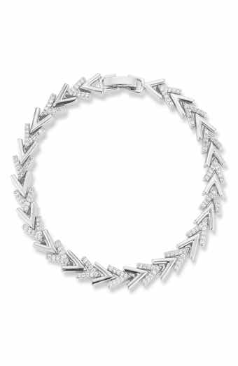 Chevron Cubic Zirconia Bracelet