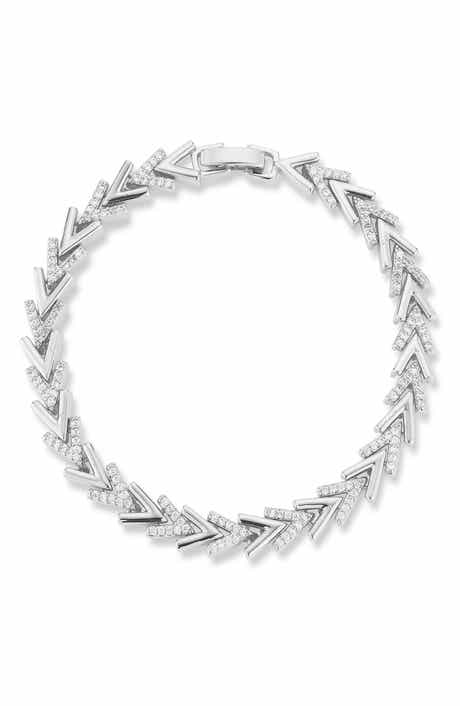 Chevron Cubic Zirconia Bracelet