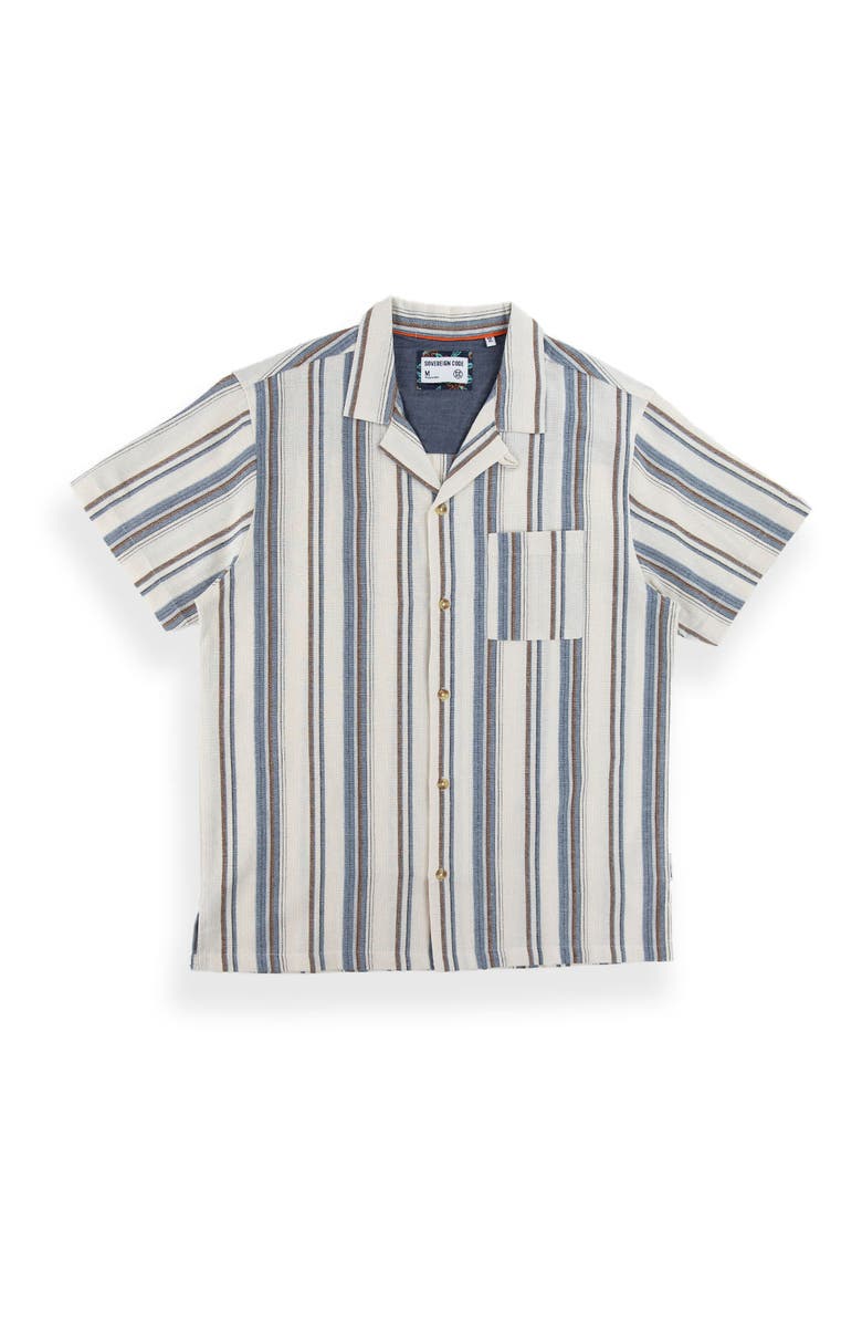 Sovereign Code Men's Tour Shirt, Main, color, Off White/ Kirby Stripe