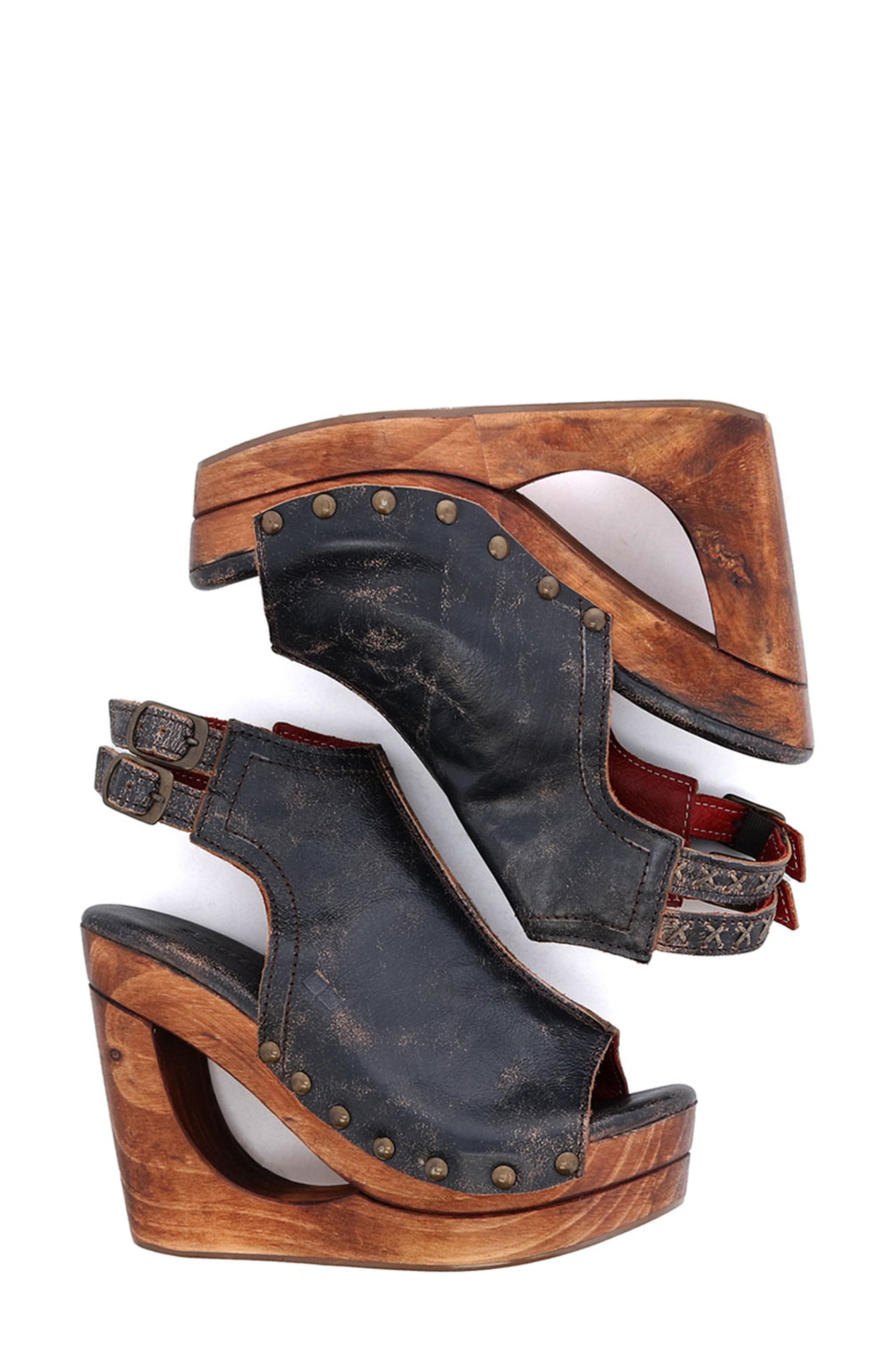 Bed Stu Imelda Cutout Wedge Slingback Sandal, Alternate, color, 