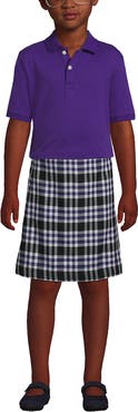 Lands' End School Uniform Kids Short Sleeve Interlock Polo Shirt