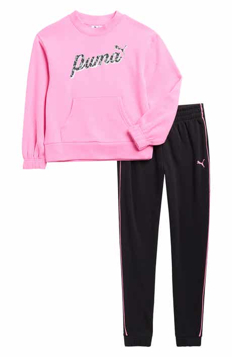 PUMA Kids' Fleece Sweatshirt & Joggers Set