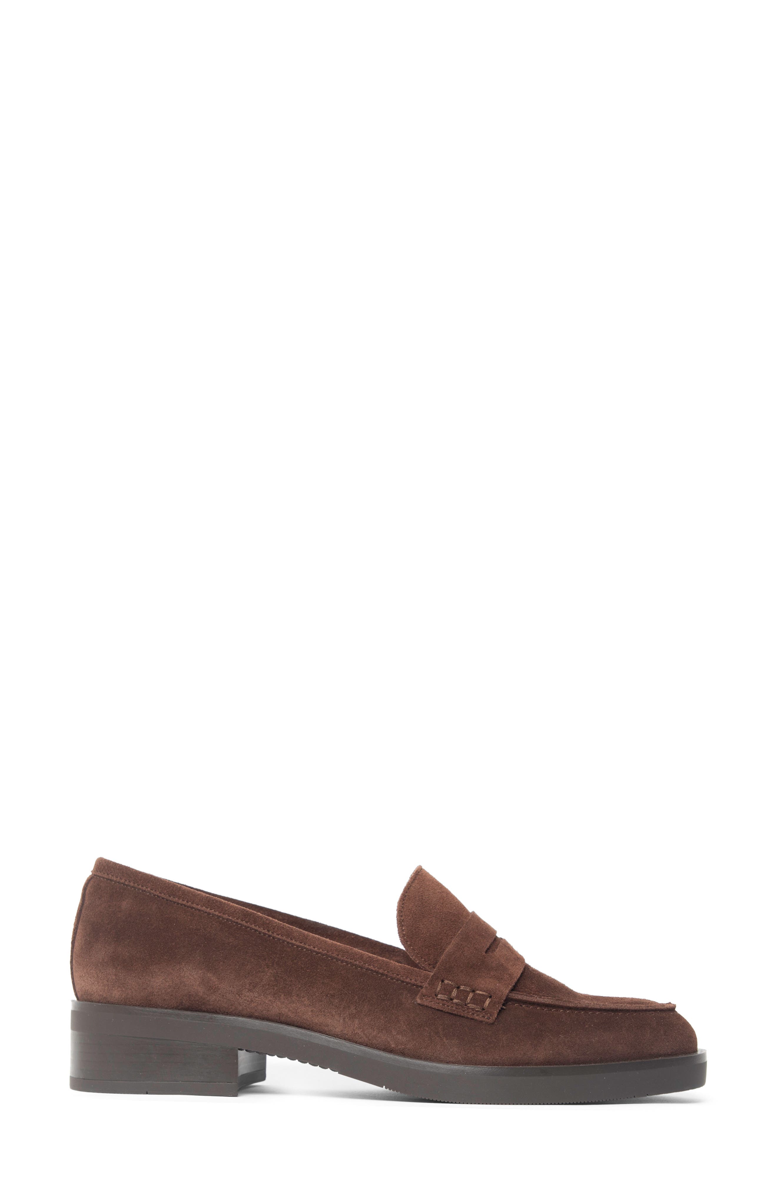 Vivienne Penny Loafer, Alternate, color, CHOCOLATE SUEDE