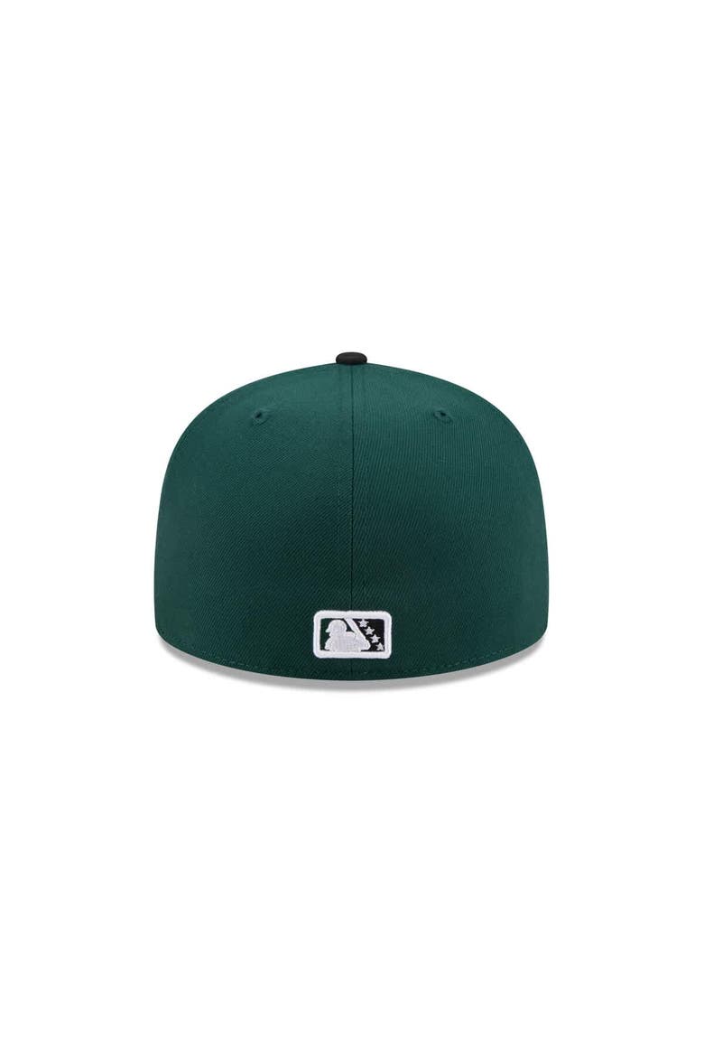 Men's New Era  Dark Green Hickory Crawdads Theme Nights 59FIFTY Fitted Hat, Alternate, color, Dark Green
