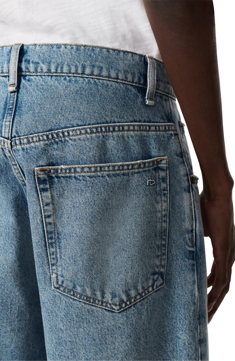 rag & bone RB Baggy Authentic Rigid Straight Leg Jeans, Alternate, color, Beacon