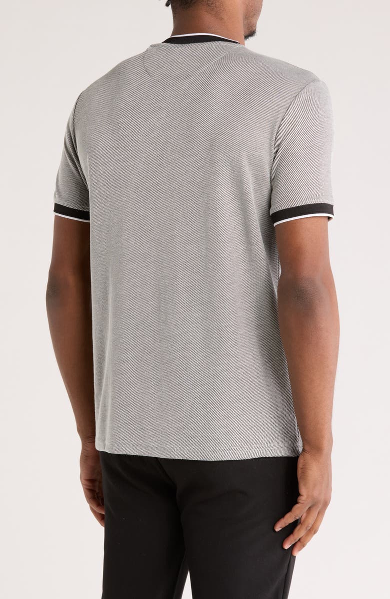 DENIM AND FLOWER Stripe Tipped Pocket T-Shirt, Alternate, color, Black