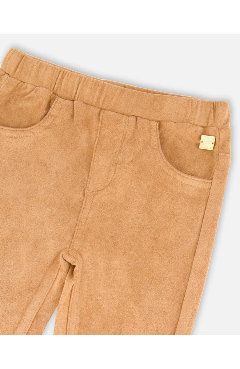Deux par Deux Stretch Suede Treggings, Alternate, color, Light Pecan Brown