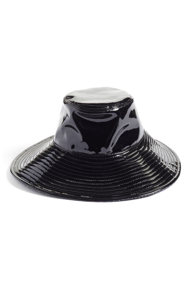 Driptidoo Patent Bucket Rain Hat, Main, color, BLACK