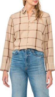 Vince Camuto Windopane Plaid Button-Up Shirt