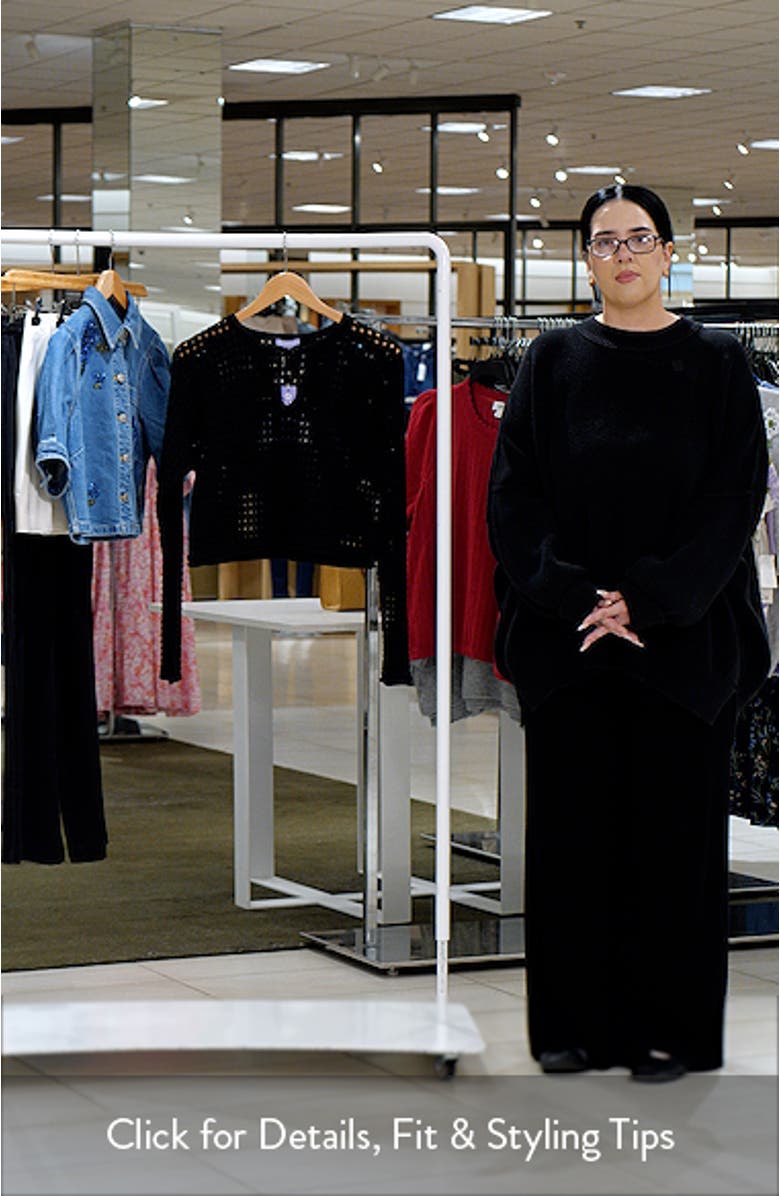 Keyhole Open Knit Crop Sweater, sales video thumbnail