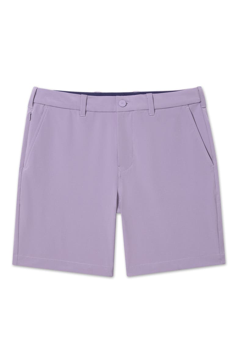 Helmsman Flat Front Performance Golf Shorts, Alternate, color, PURPLE DUSK
