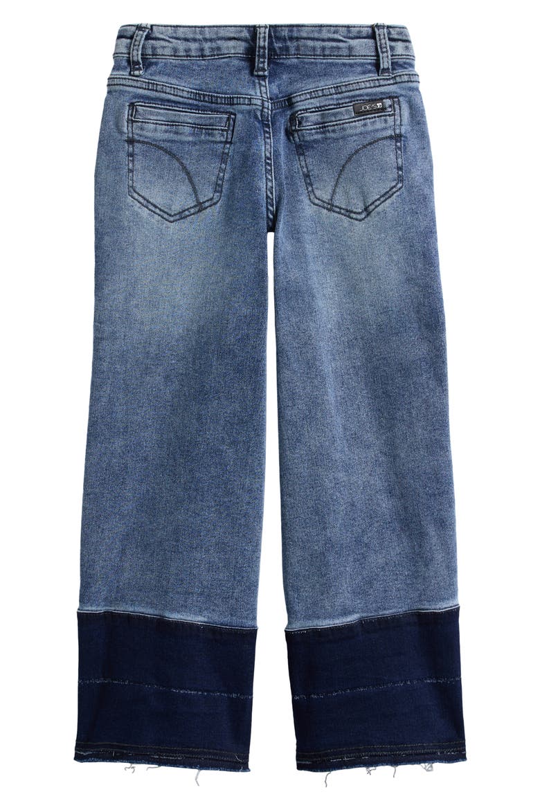 Kids' Mia Pleated High Waist Wide Leg Jeans, Alternate, color, MEDIUM WASH