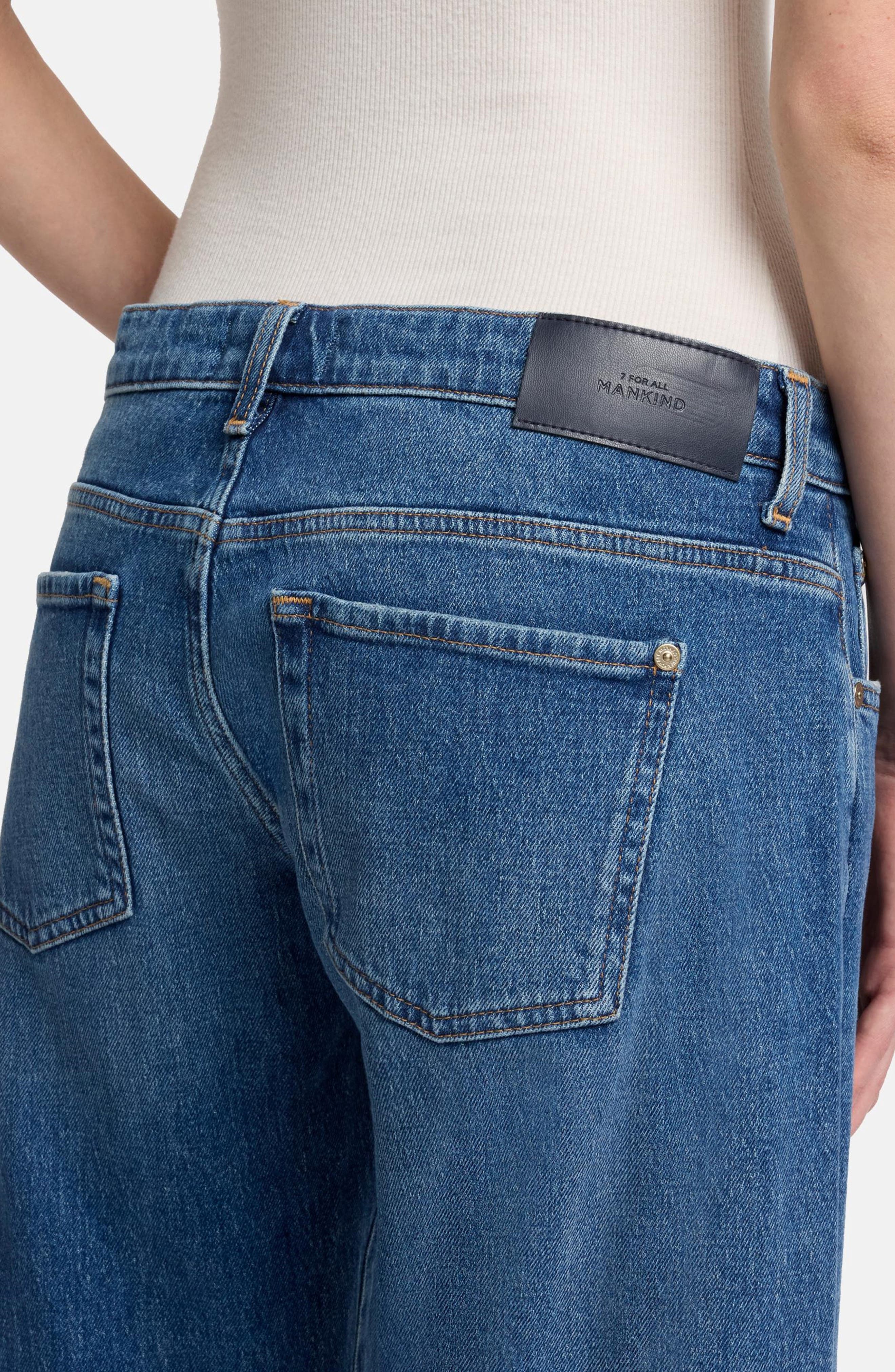7 For All Mankind Low Rise Straight Leg Jeans — фото 4