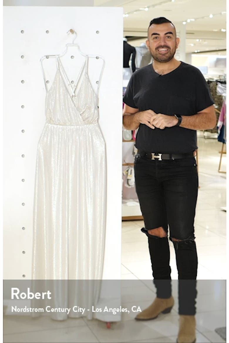 Dazzle Metallic Crossover Gown video