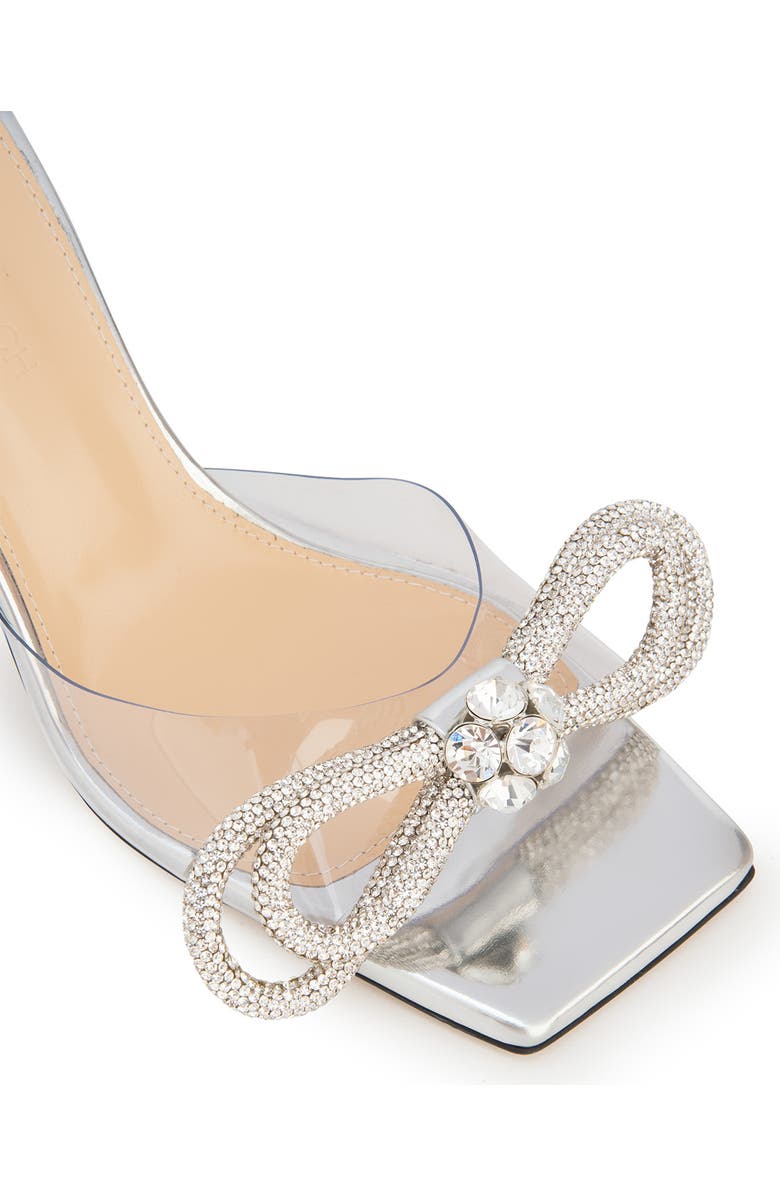 Mach & Mach Double Bow Clear Slide Sandal, Alternate, color,