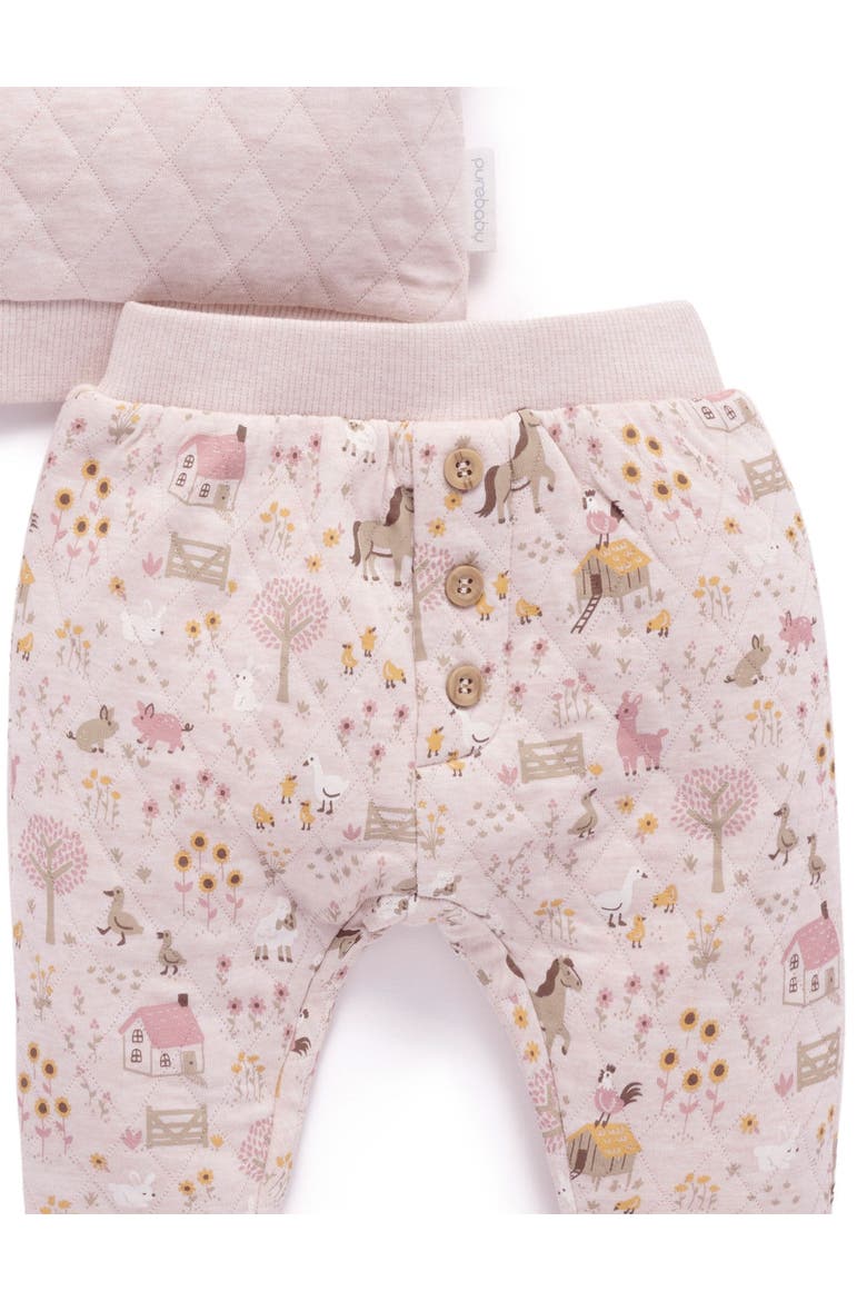 Quilted Track Set, Alternate, color, Farmhouse Print