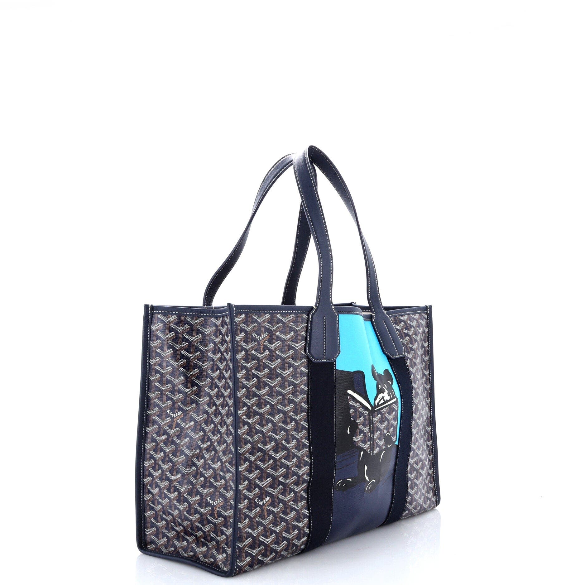 Villette Tote Printed Coated Canvas MM, Alternate, color, Blue