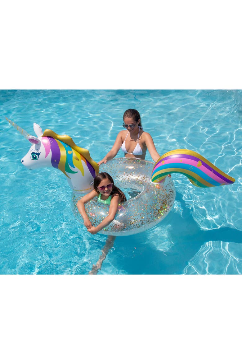 LED Unicorn Glitter Ring, Alternate, color, Multicolored