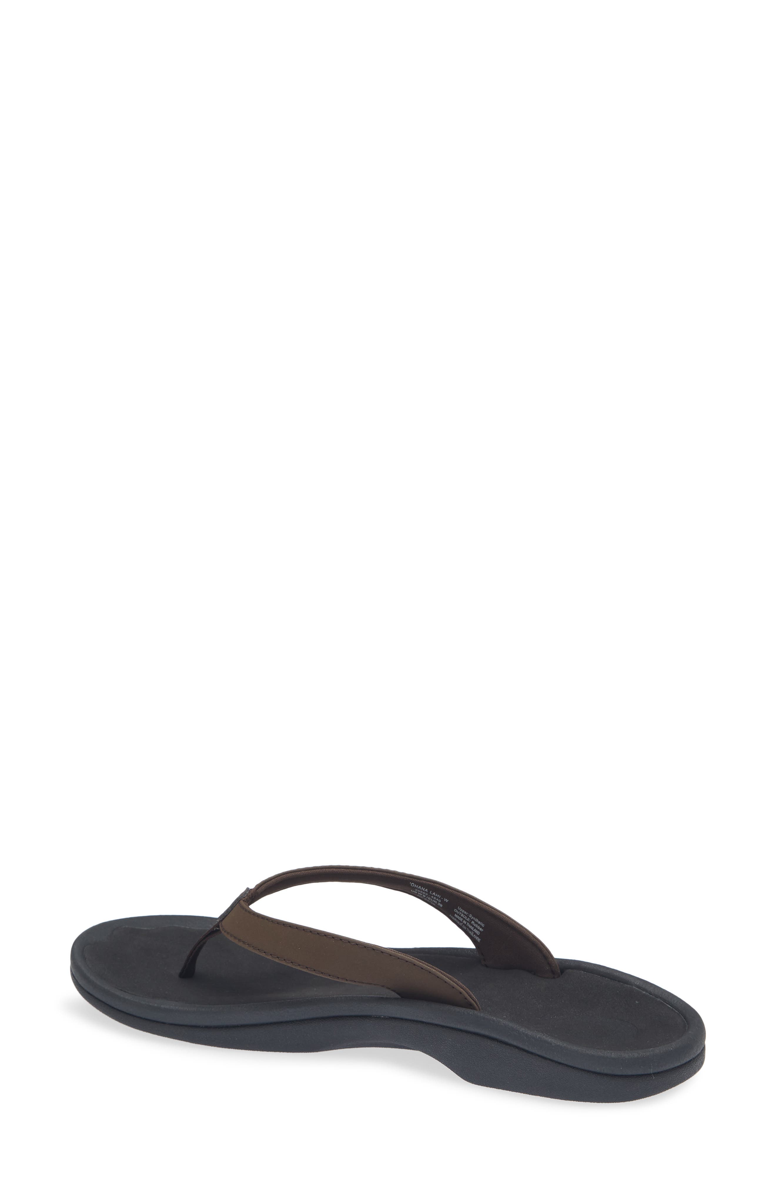 Ohana Flip Flop, Alternate, color, DARK JAVA/ BLACK