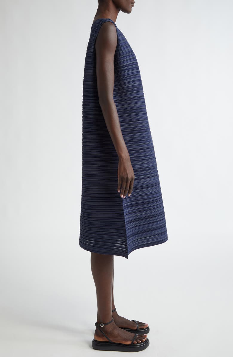 Pleats Please Issey Miyake Sheer Bounce Sleeveless Dress, Alternate, color,