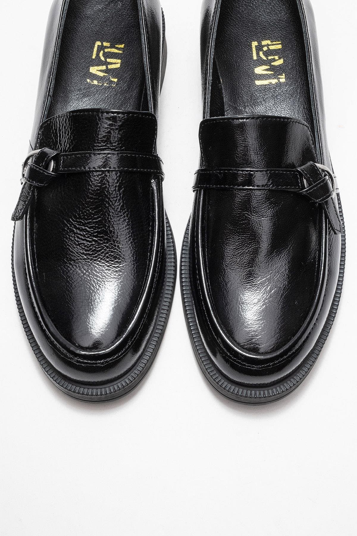 Forever & Always Shoes Galea Buckled Leather Loafers, Alternate, color, Black Patent Leather