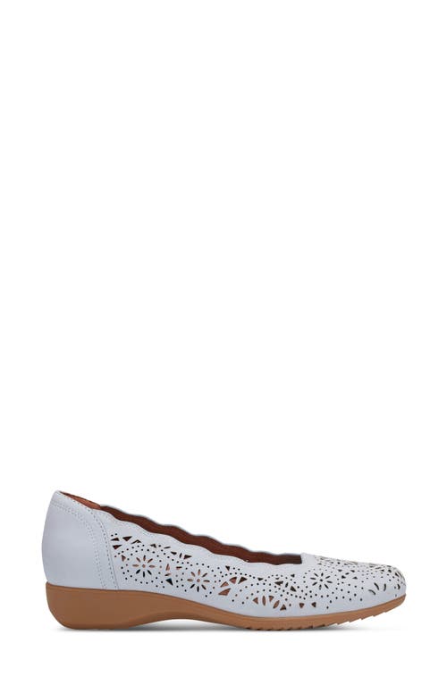 Rockport Cobb Hill Rory Ballet Flat In Light Gray
