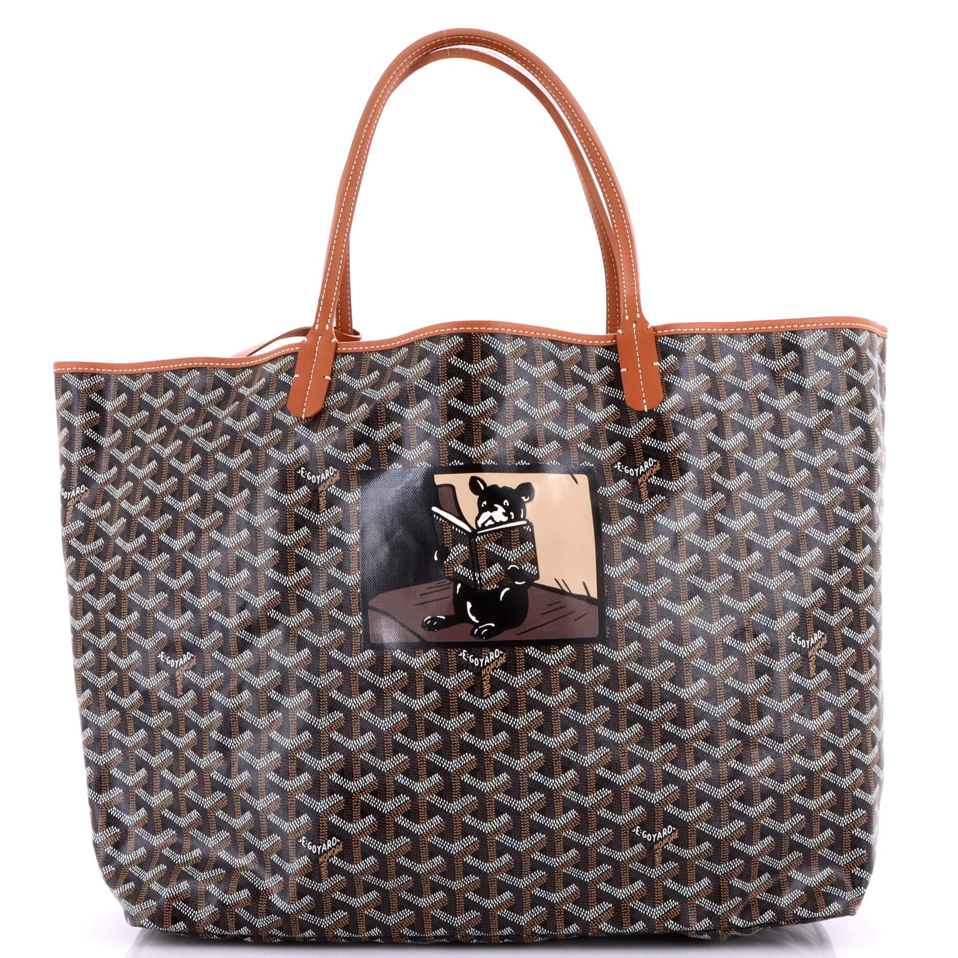 Pre-Owned Goyard Saint Louis Tote Printed Coated Canvas GM, Main, color, Print