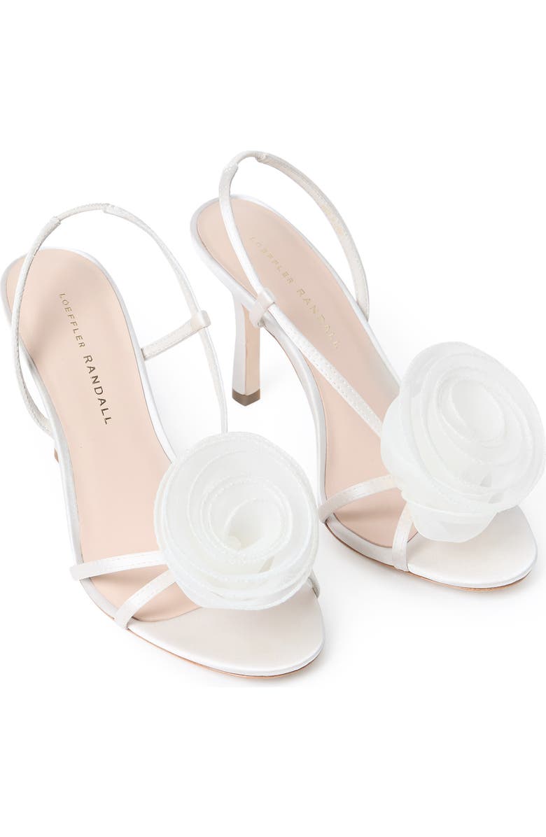 Loeffler Randall Steph Flower Sandal, Alternate, color, Cream