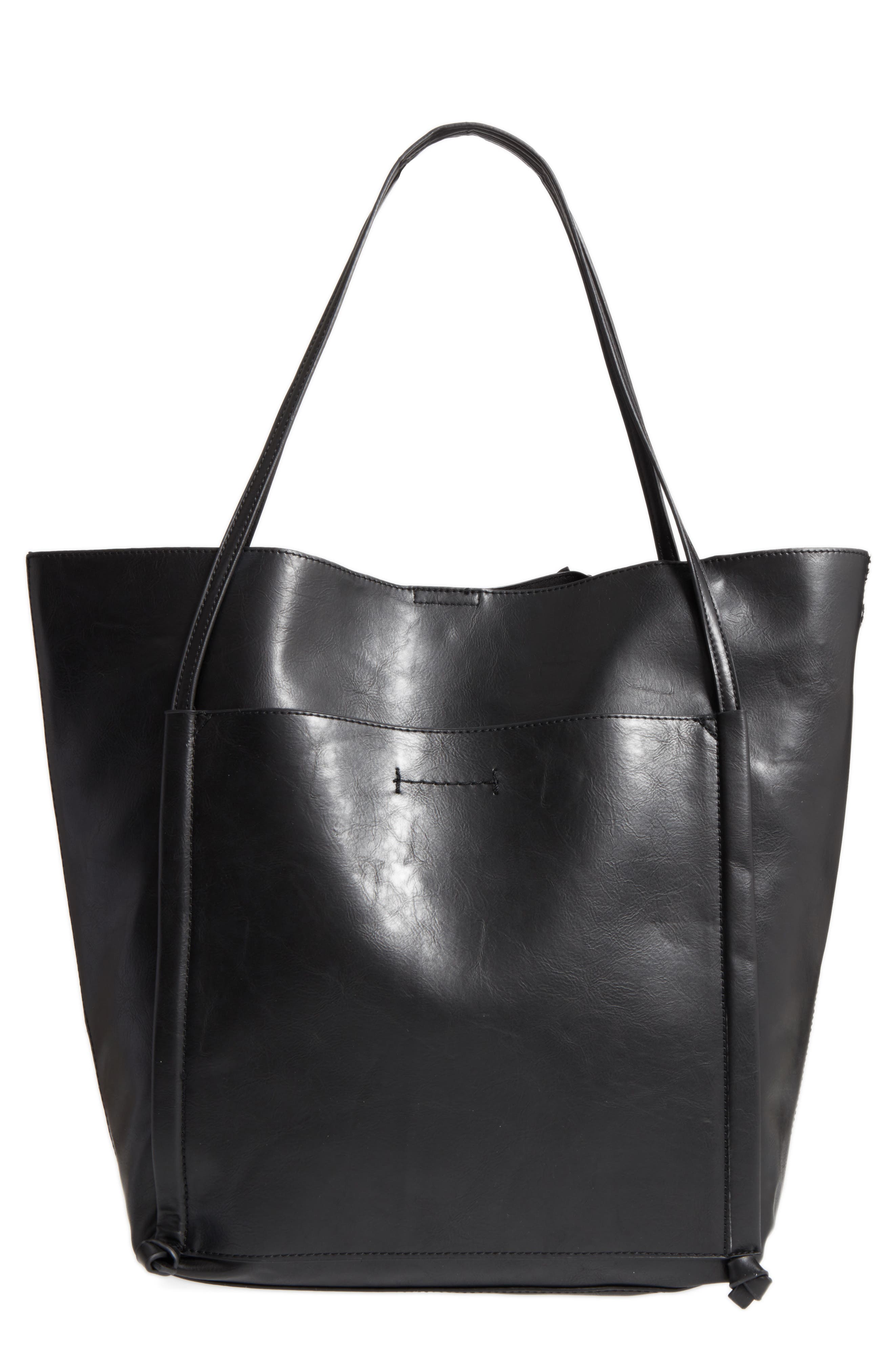 Sole Society Harley Faux Leather Tote, Main, color, 