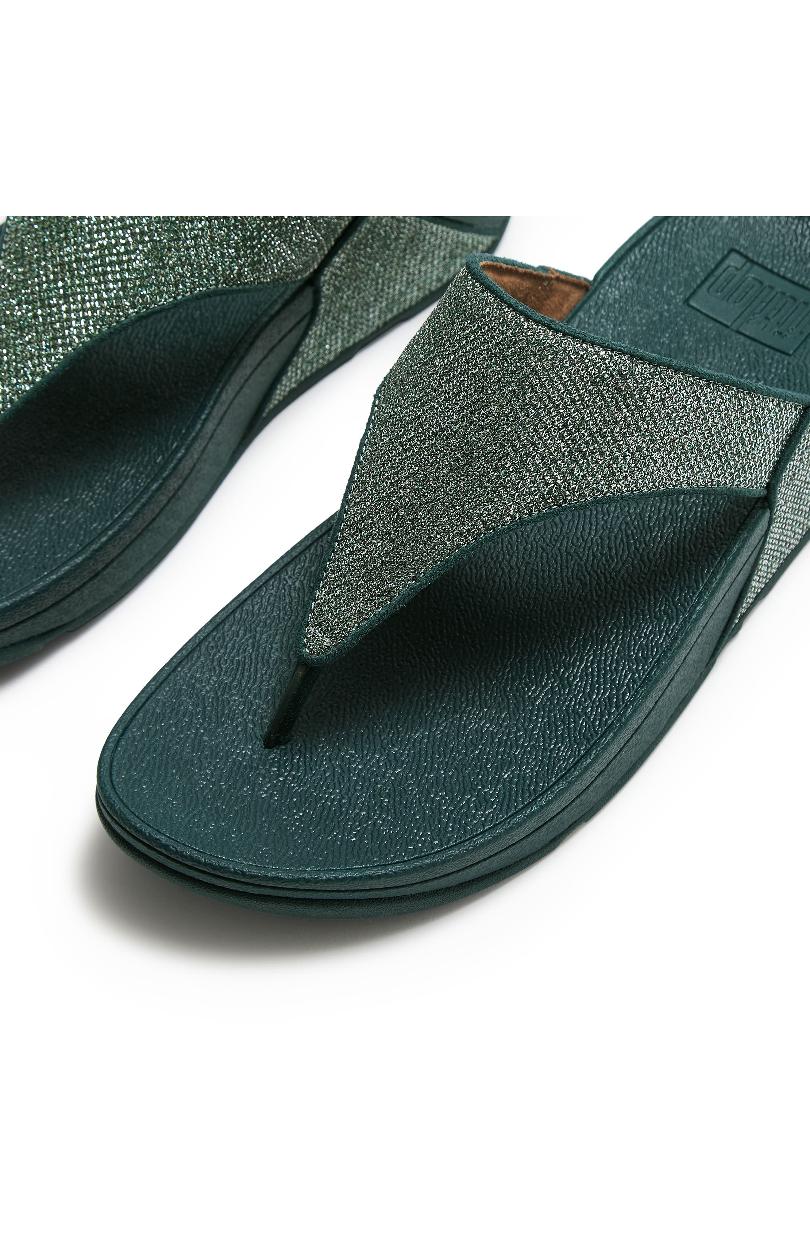 Lulu Shimmerglitz Toe Post Sandal, Alternate, color, DEEP OCEAN