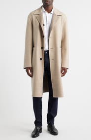 BOSS Reversible Virgin Wool & Cashmere Coat