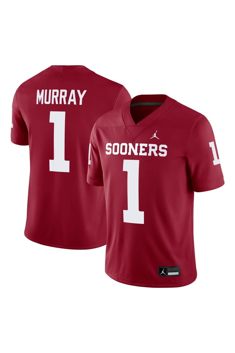 Men's Jordan Brand Kyler Murray Crimson Oklahoma Sooners Game Jersey, Main, color, Crimson