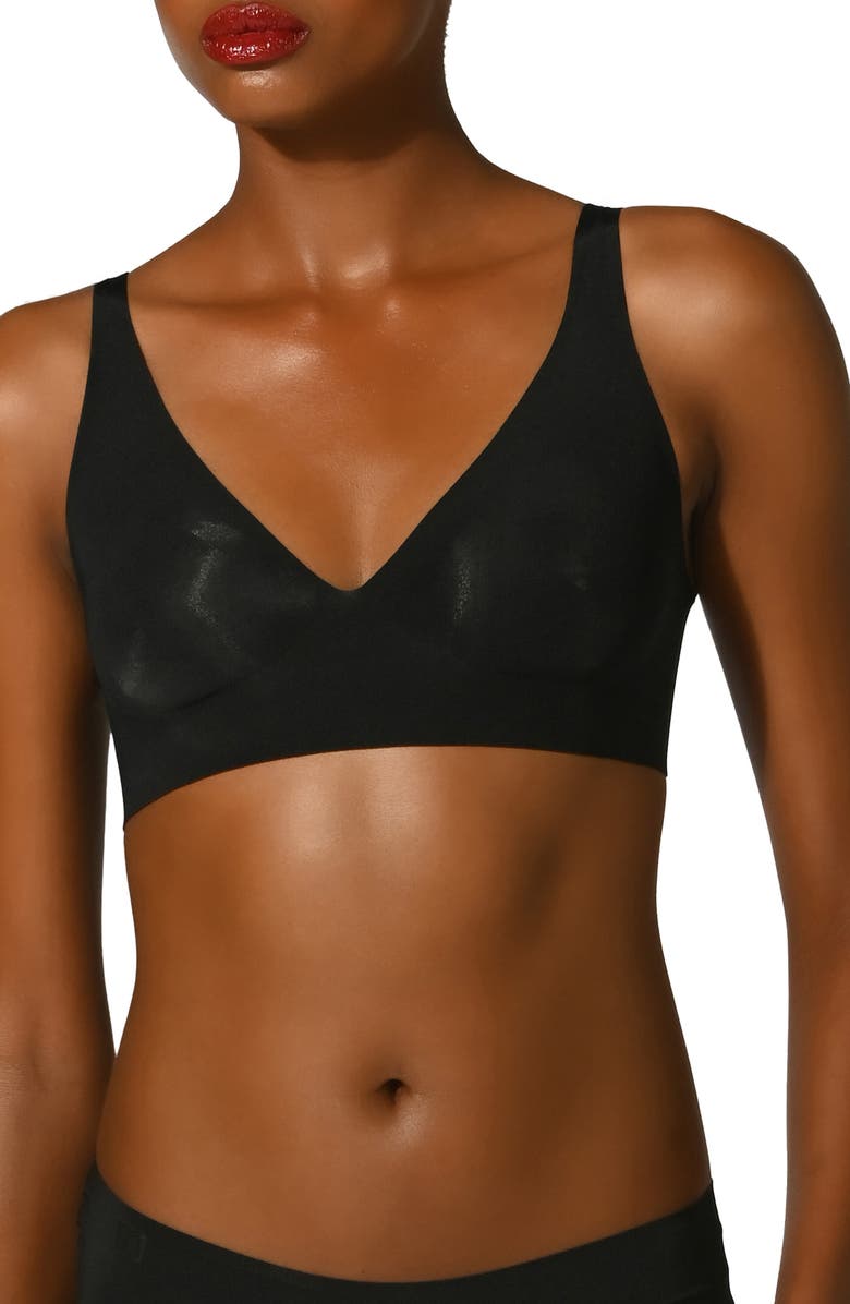 Wolford Pure 3W Underwire Bra, Main, color, Black