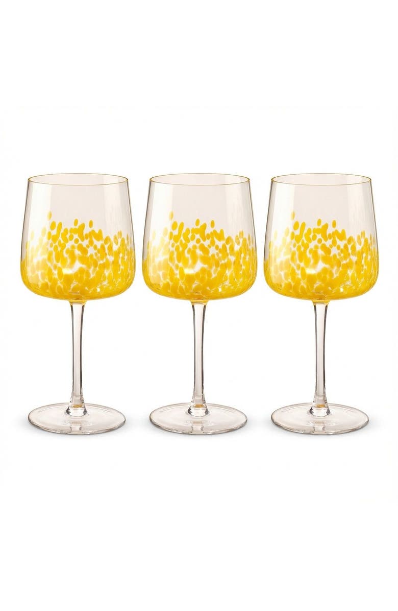 Zsa Zsa Zsu Henan Wine Glass 16 Oz. Set Of 3, Main, color, Clear