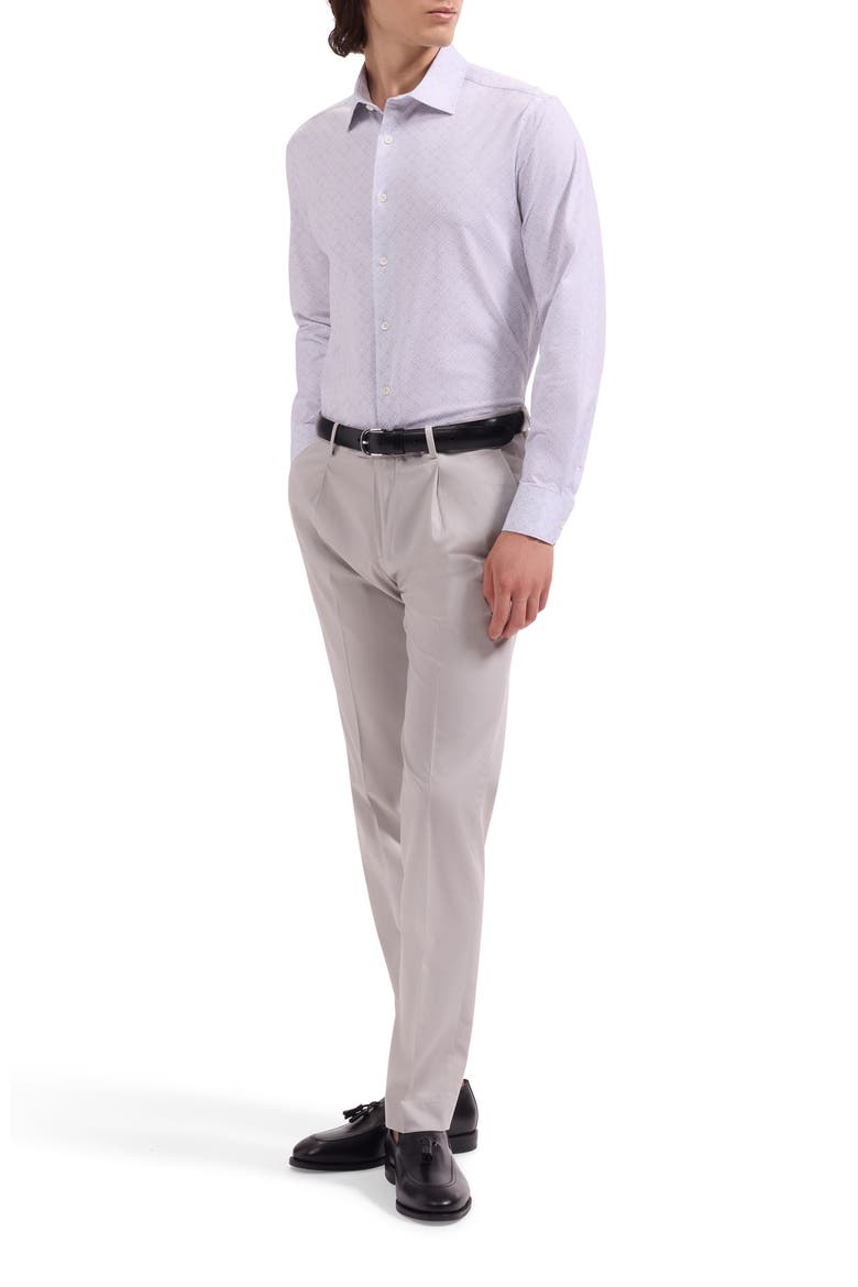 James OoohCotton® Geo Floral Button-Up Shirt, Alternate, color, IVORY