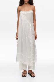 Bimba y Lola Off-White Lace Skirt-Trouser Hybrid