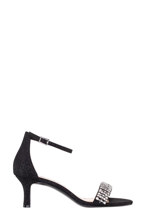 Nina Britany Ankle Strap Sandal In Black Fantasy Net
