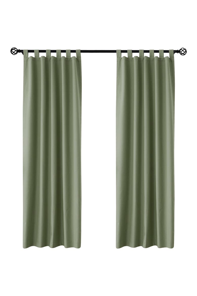 Indoor Cotton Panel Curtain, Main, color, SAGE