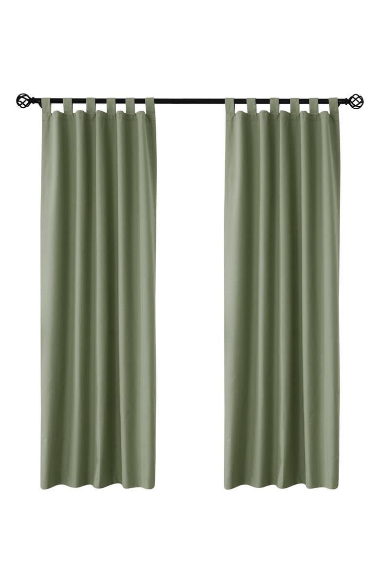 Outdoor Decor by Commonwealth Indoor Cotton Panel Curtain, Main, color, Sage