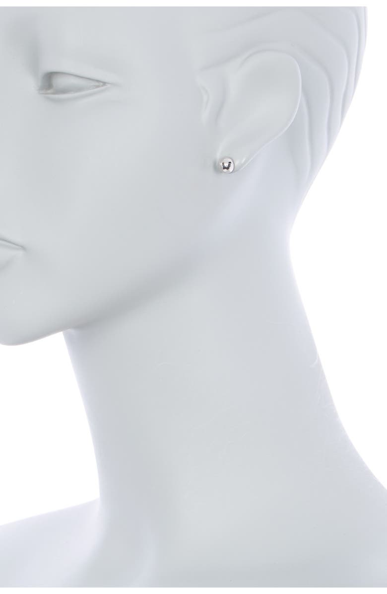 Bony Levy 14K White Gold Textured Dome Stud Earrings, Alternate, color, 