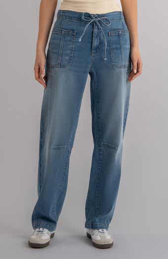 Ashton Slouchy Drawstring Barrel Leg Jeans