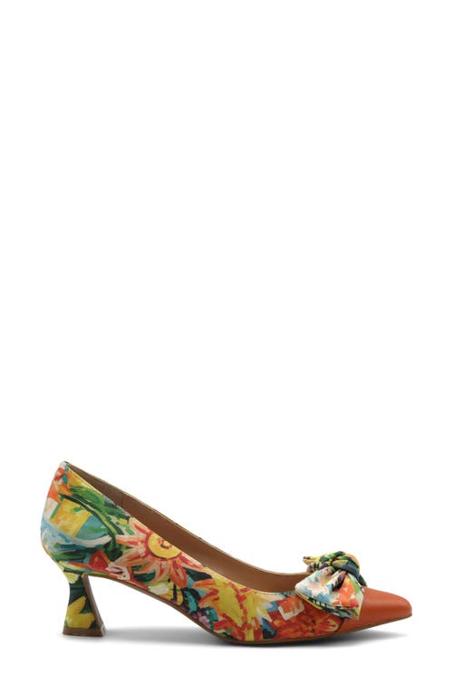 Charles David Adren Pointed Cap Toe Pump In Bright Multi